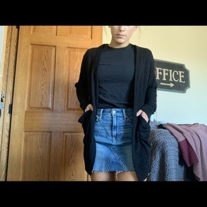 Black cardigan